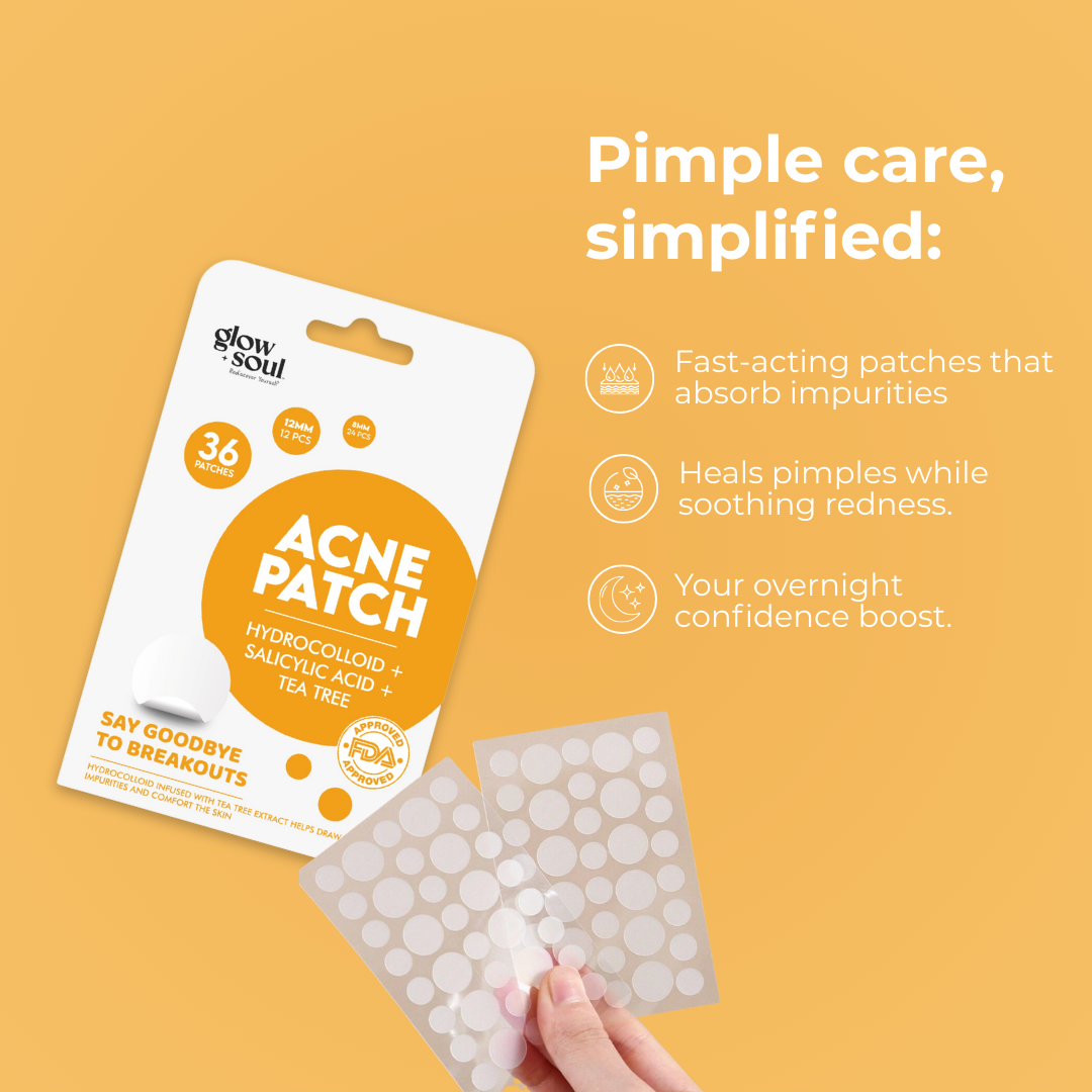 Tea Tree infused Acne Patches With Hydrocolloid + Salicylic Acid (36 Patches)