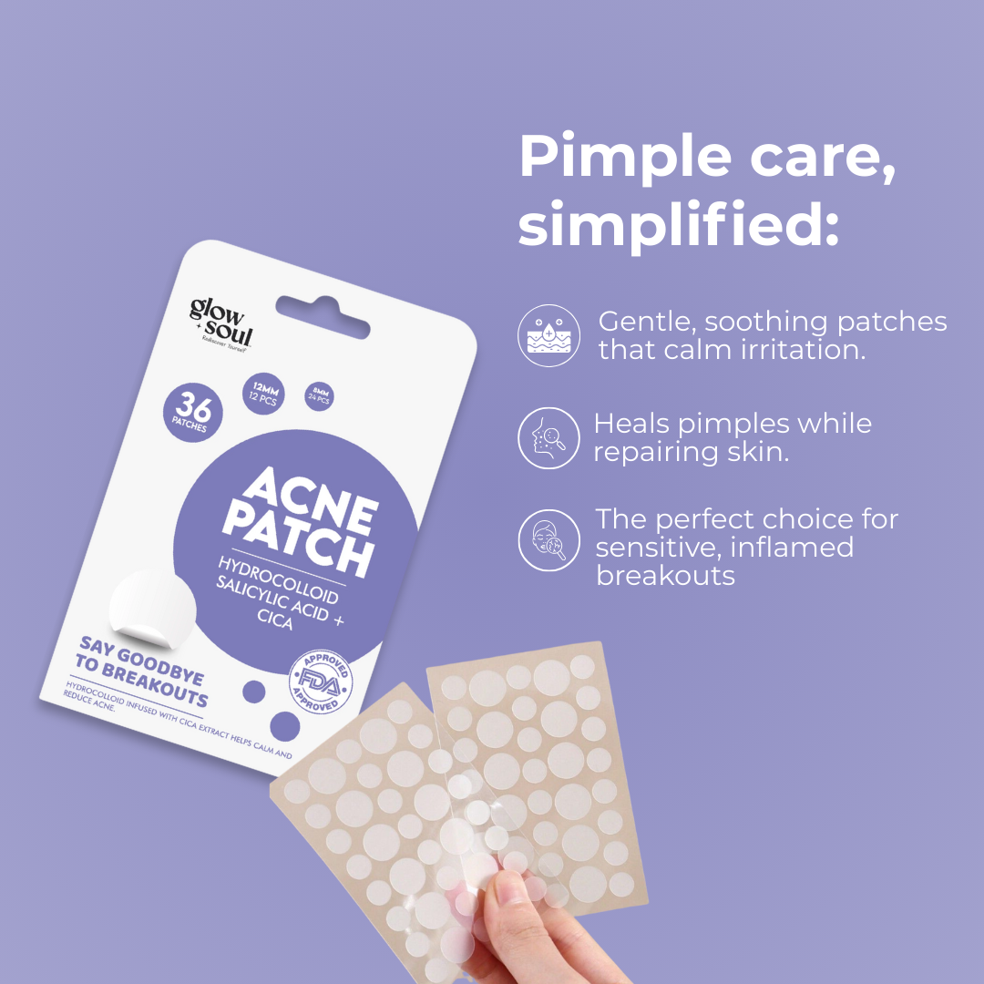 Cica infused Acne Patches With Hydrocolloid + Salicylic Acid (36 Patches)