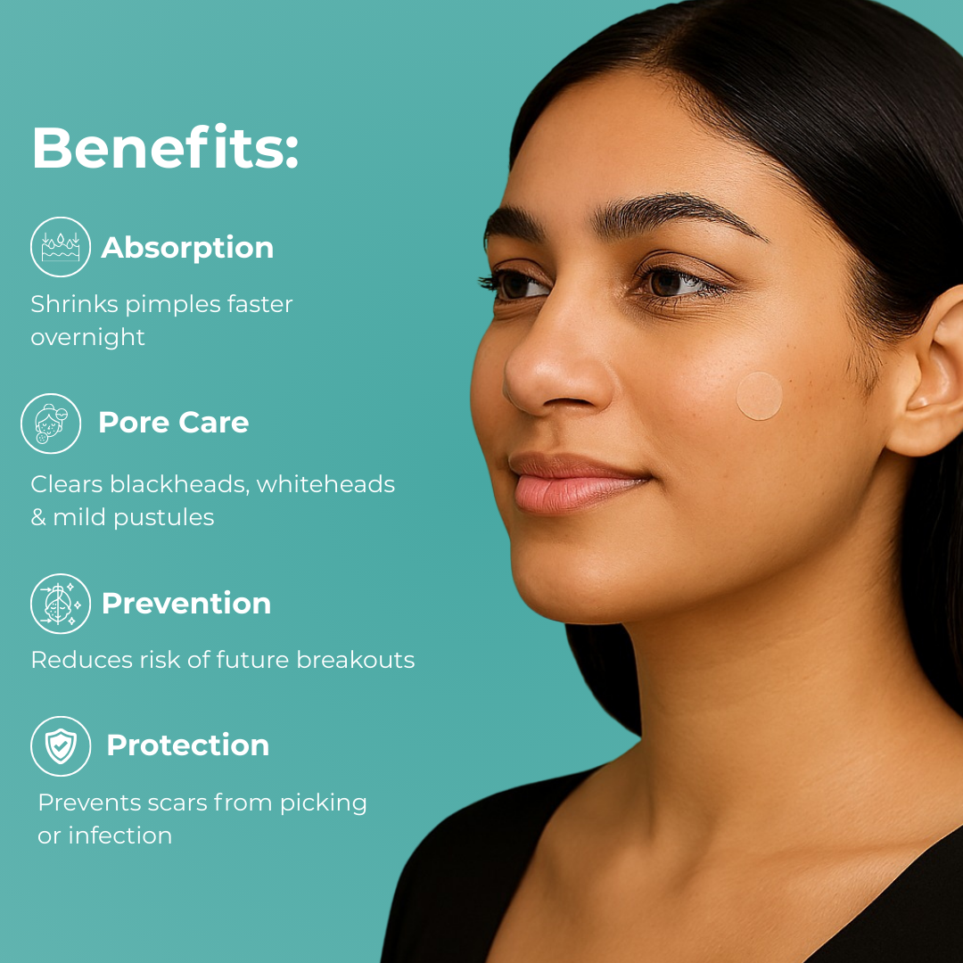 Hyaluronic Acid infused Acne Patches With Hydrocolloid + Salicylic Acid (36 Patches)
