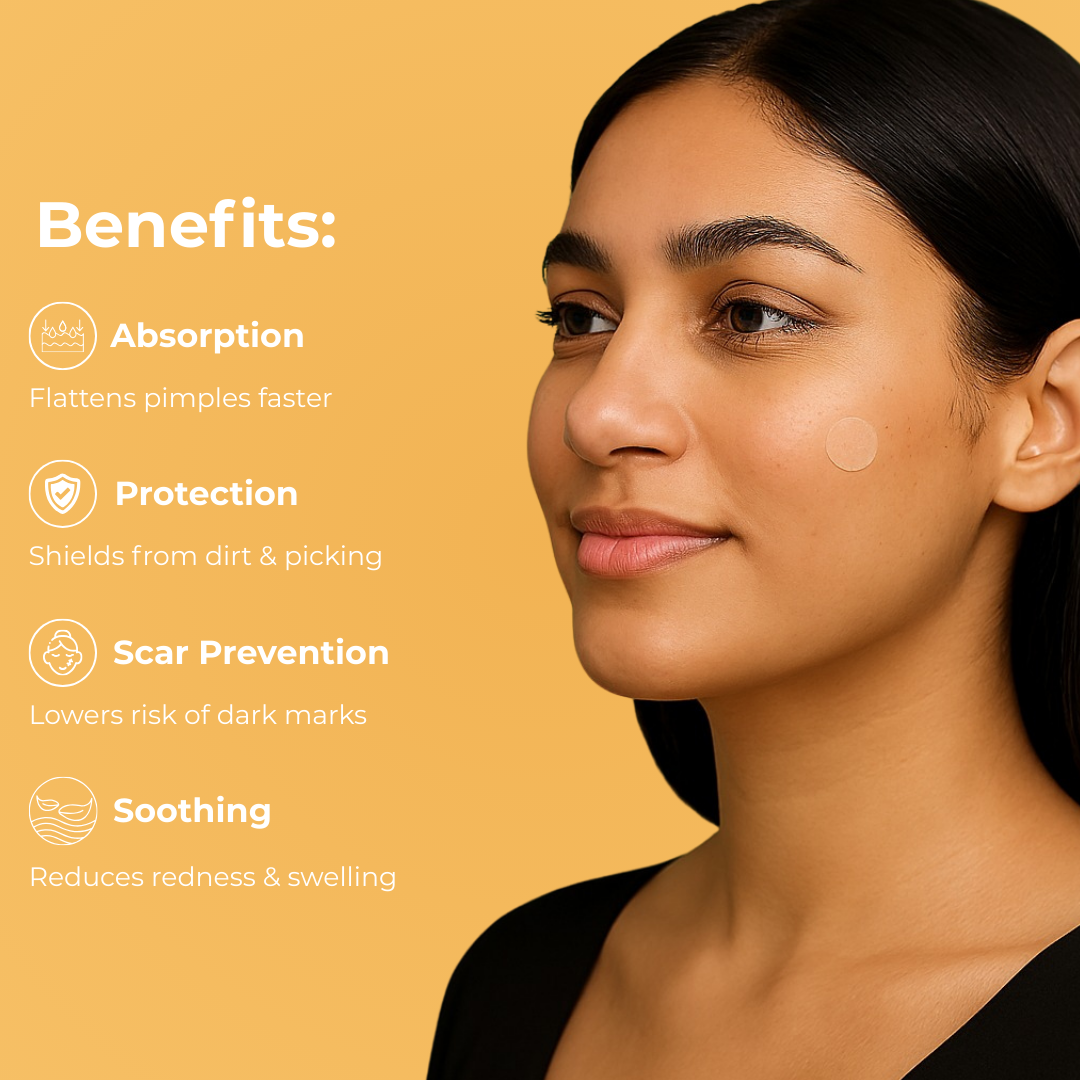 Tea Tree infused Acne Patches With Hydrocolloid + Salicylic Acid (36 Patches)