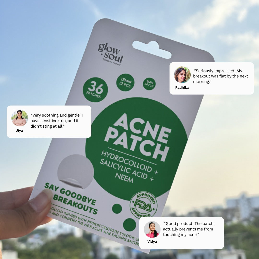 Neem infused Acne Patches With Hydrocolloid + Salicylic Acid (36 Patches)